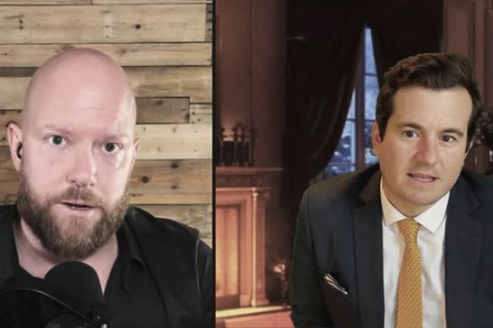 Aaron Smith-Levin appears with trolling YouTuber Alex Stein